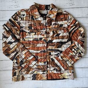 Vintsge Patterned Jacket Size‎ Medium